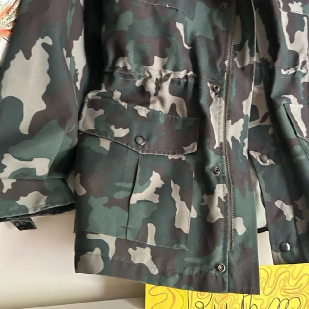 Vintage Camouflage Military Field Jacket 42R XL - Picture 2 of 16